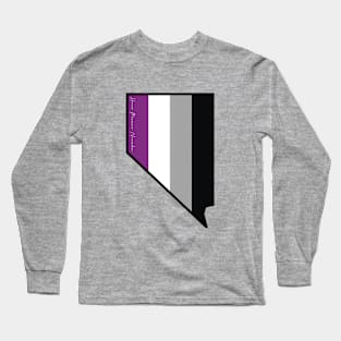 Nevada Asexual Pride Flag Long Sleeve T-Shirt